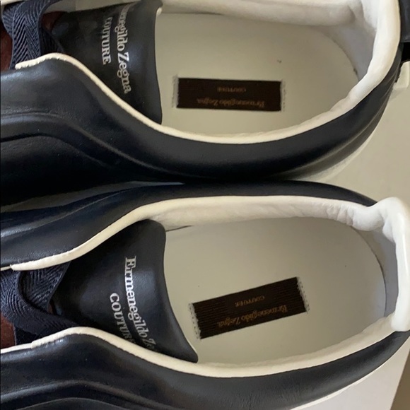 ❌SOLD❌ ERMENEGILDO ZEGNA Triple Stitch Sneakers 10 - Picture 5 of 8